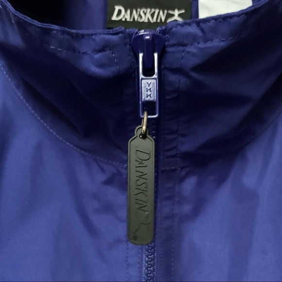 Danskin Relaxed Jacket Half Zip Purple Windbreaker Plus 1X 2X - Picture 2 of 7